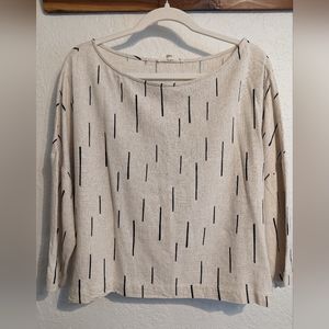 Linen blend blouse, medium